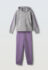 Παιδικό σετ φόρμας ΕΒΙΤΑ κορίτσι 6-16 ετών 243022 Γκρι Μωβ