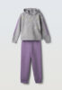 Παιδικό σετ φόρμας ΕΒΙΤΑ κορίτσι 6-16 ετών 243022 Γκρι Μωβ