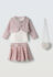 Παιδικό σετ 3τμχ φούστα μπλούζα σακάκι ΕΒΙΤΑ κορίτσι 1-6 ετών 243225 Ροζ
