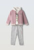 Παιδικό σετ 3τμχ φούστα μπλούζα σακάκι ΕΒΙΤΑ κορίτσι 1-6 ετών 243281 Ροζ
