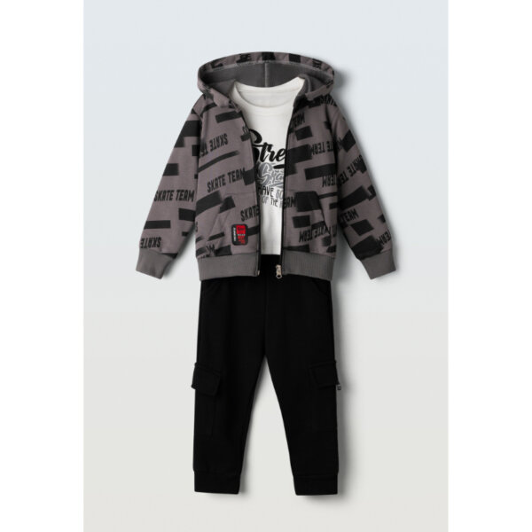 Παιδικό Σετ 3τμχ Hashtag αγόρι 2-6 ετών 255811 Γκρι