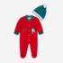 Βρεφικό Χριστουγεννιάτικο φορμάκι for Funky Kids αγόρι 1-9 μηνών 226-050130-1 Κόκκινο