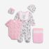 Βρεφικό σετ 8τμχ for Funky kids κορίτσι 1-12 μηνών 226-060101-1 Ροζ