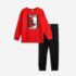 Παιδικό σετ φόρμα φούτερ for Funky kids για αγόρι από 6 έως 16 ετών. Μπλούζα σε κοκκινό χρώμα με τύπωμα, μαύρο παντελόνι φόρμας.