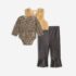 Βρεφικό σετ 3τμχ for Funky Kids κορίτσι 1-12 μηνών 226-995109-1 λεοπάρ