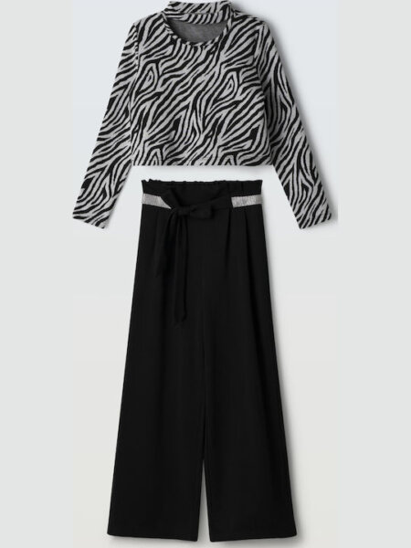 Παιδικό Σετ Εβίτα παντελόνι μπλούζα κορίτσι 6-16 ετών 255024 Μαύρο