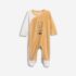 Βρεφικό φορμάκι βελουτέ for Funky kids αγόρι 1-9 μηνών 226-050154-1 Μουσταρδί