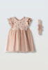 Βρεφικό φόρεμα ΕΒΙΤΑ κορίτσι 6-24 μηνών 266510 Σομόν