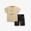 Παιδικό σετ βερμούδα for Funky Kids αγόρι 6-16 ετών 126-102106-1 Μπεζ