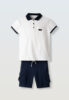 Παιδικό σετ βερμούδα Hashtag αγόρι 6-16 ετών 266726 Λευκό