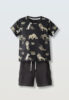 Παιδικό σετ βερμούδα Hashtag αγόρι 1-6 ετών 266828 Μαύρο