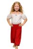 Παιδική παντελόνα Serafino κορίτσι 6-16 ετών 6521 Κόκκινο